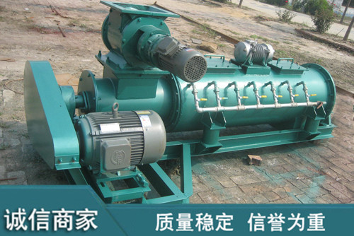 双轴粉尘加湿机工作原理