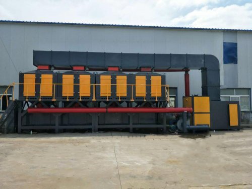 催化燃烧安装现场